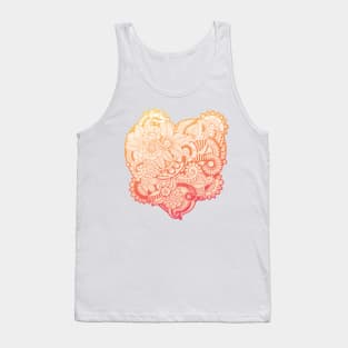 Floral heart Tank Top